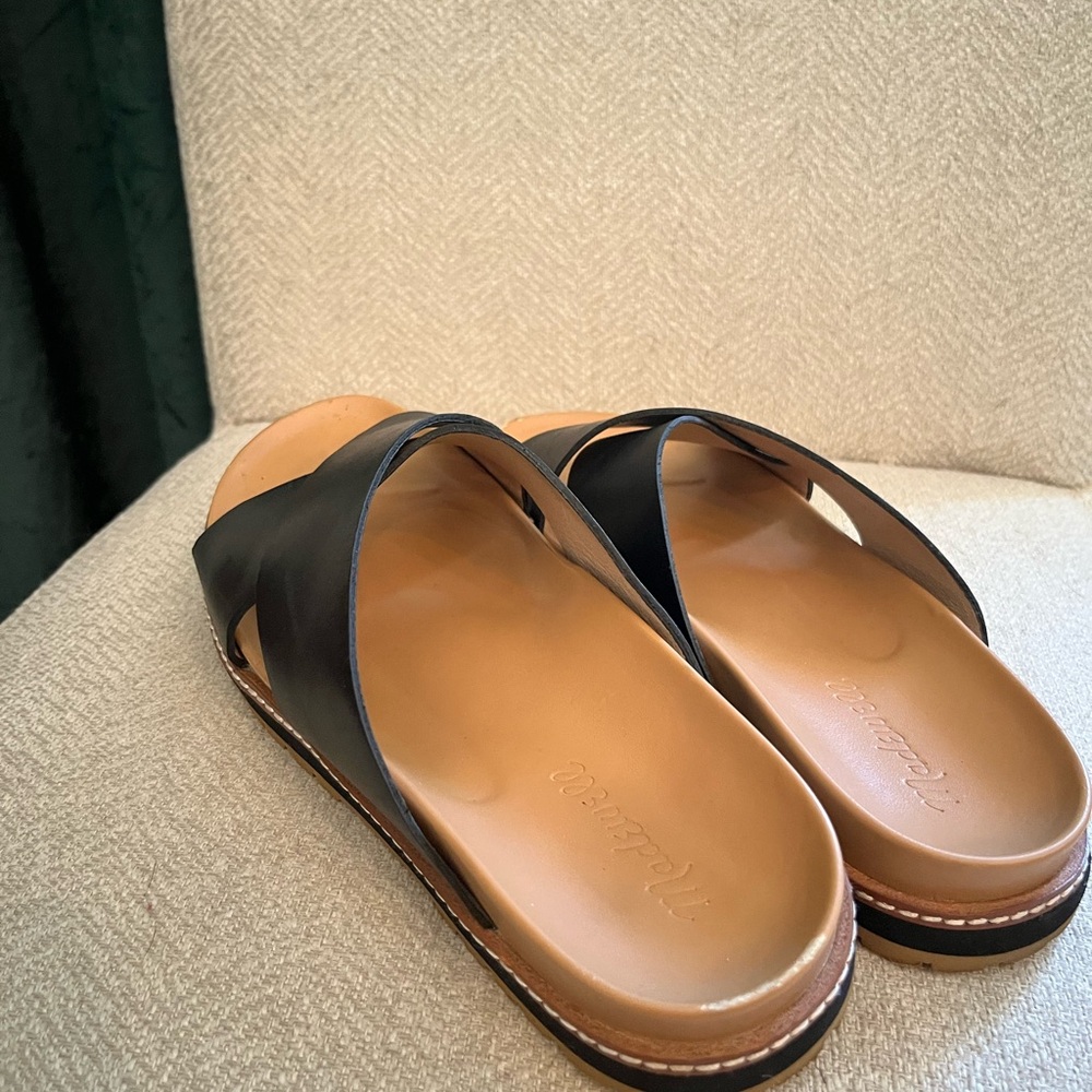 Madewell Black Leather Mules - Picture 3 of 5